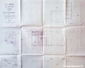 Projet de l&lsquo;architecte Edmond Arrieu (1955 ) : plan du restaurant